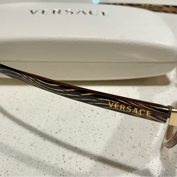 Versace Brown and Gold Sunglasses - Picture 11 of 16